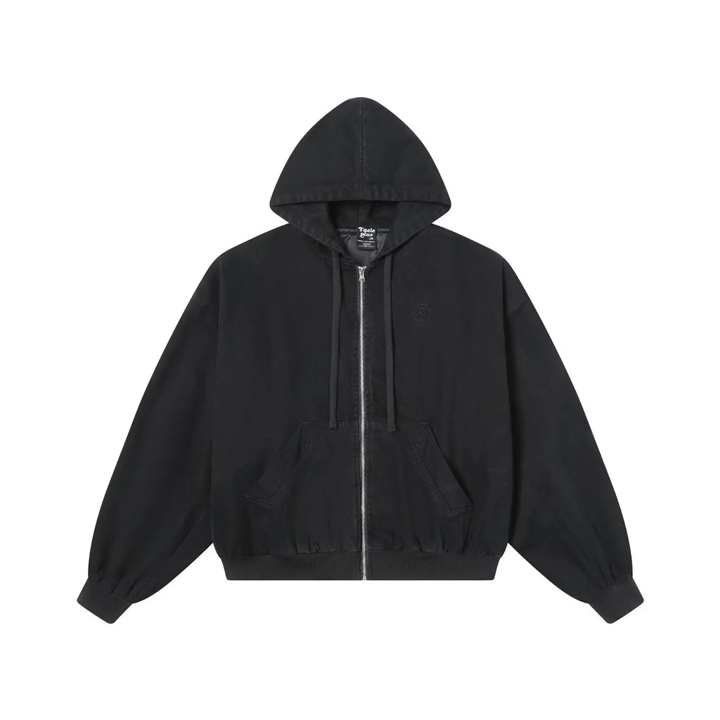 Men Japanese Embroidered Hooded Sweatshirt