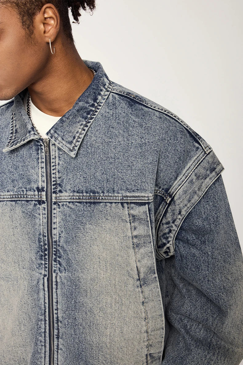 Washed Sandy Denim Jacket