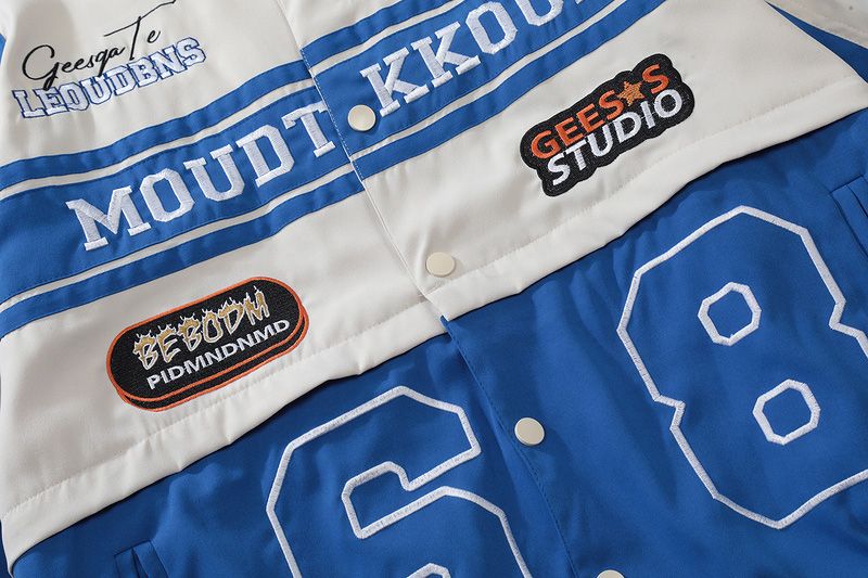 Detachable Motorcycle Crop Varsity Jacket