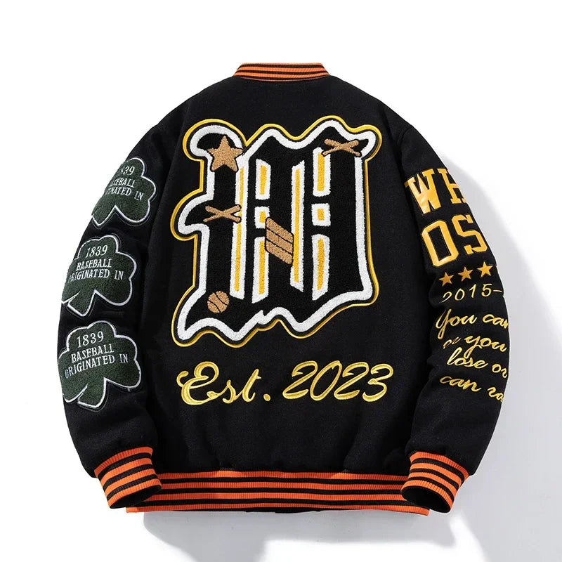 Embroidered Varsity Baseball Jacket