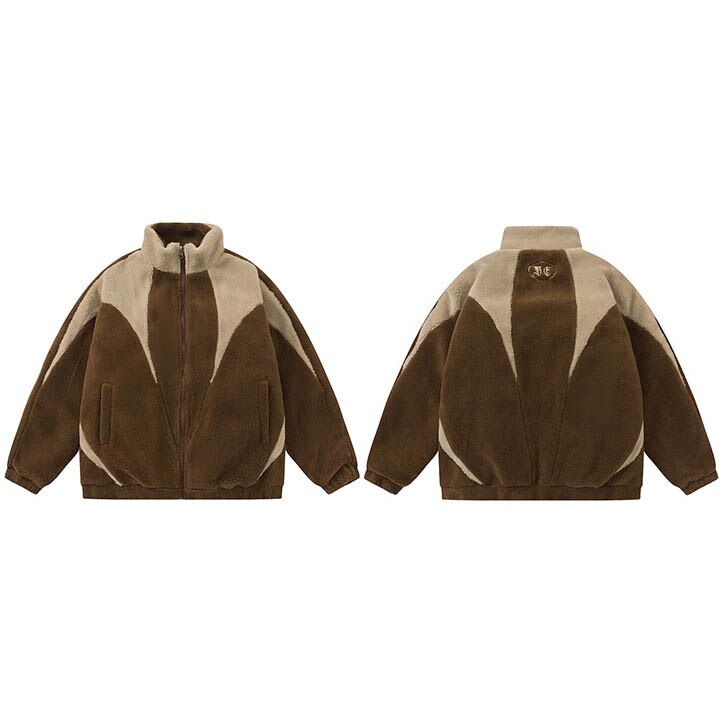 Furry Fleece Zip-up Jacket