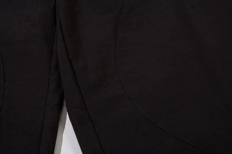 Y2K Black Patchwork Pants