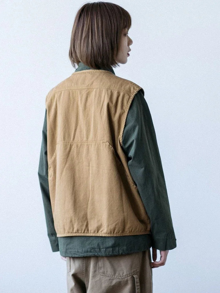 Cozy Retro Sleeveless Daily Wear Vest