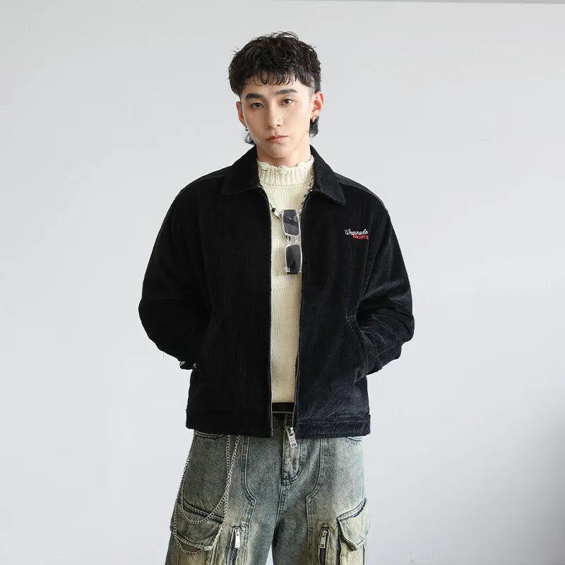 Effortless Vintage American Style Bomber Jacket