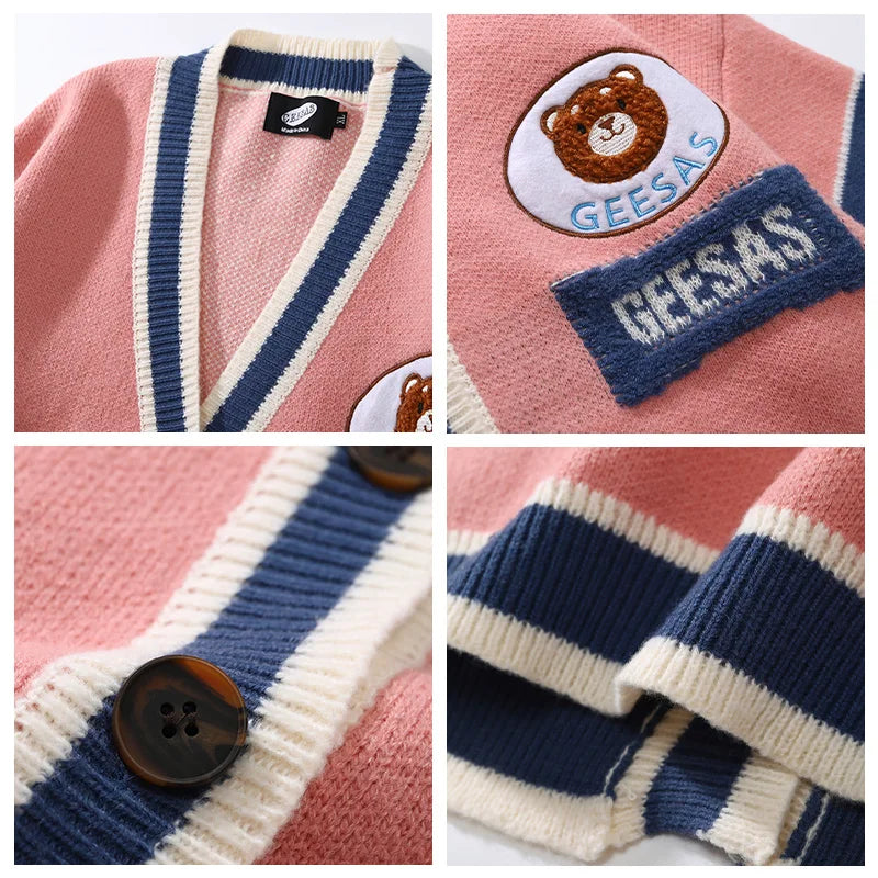 Cozy Knitted Cardigan Button Down Sweater