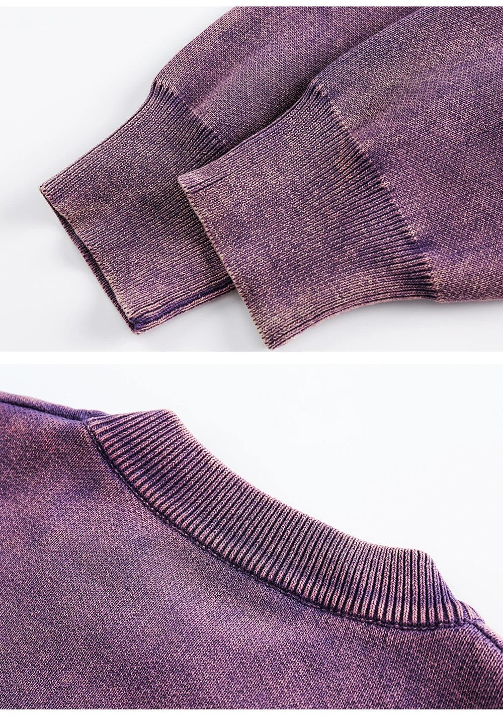 Patched Solid Color Sweatshirt