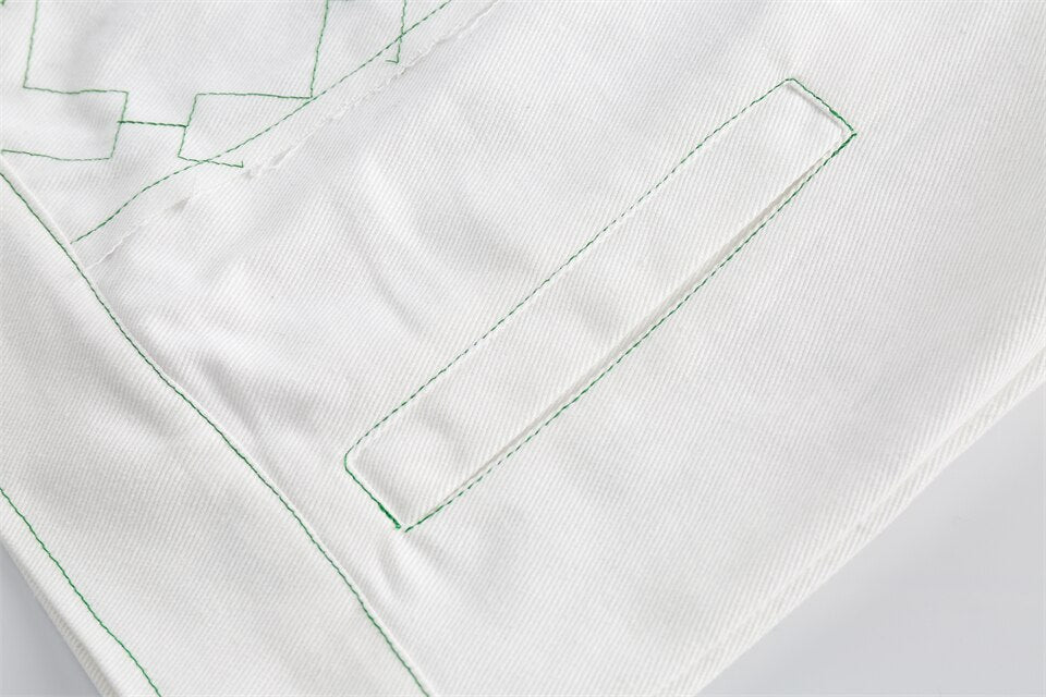 X Mark White Varsity Jacket