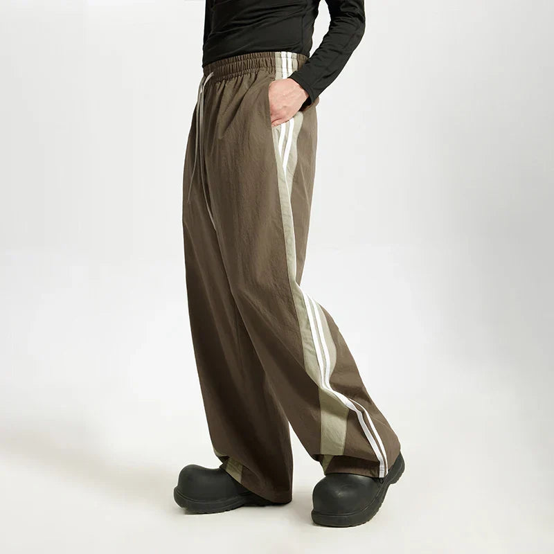Sports Style Baggy Polyester Sweatpants