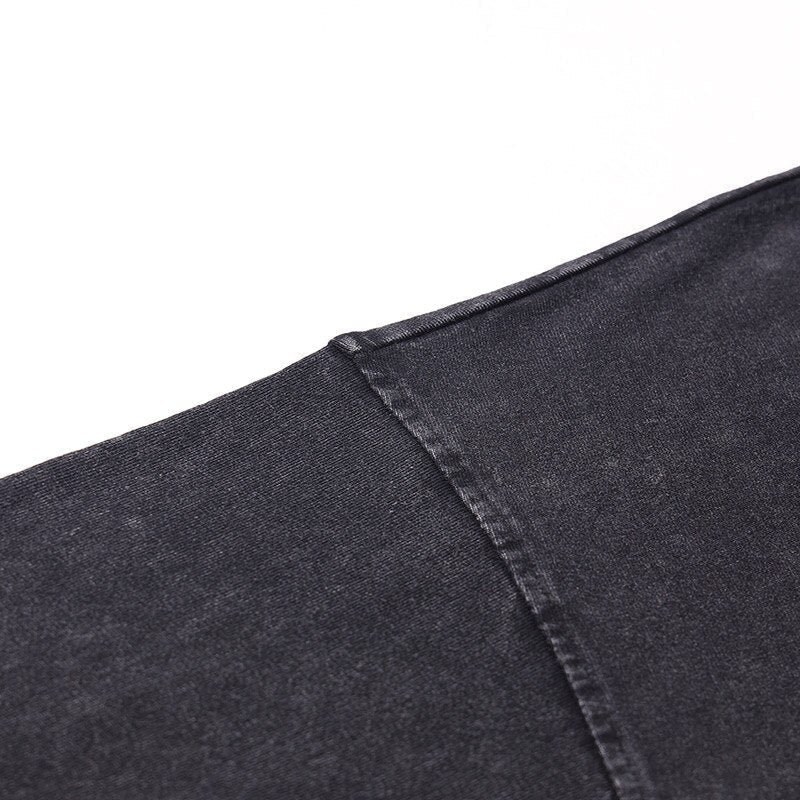 Oversized Devil Graphic Print Sweatshirt