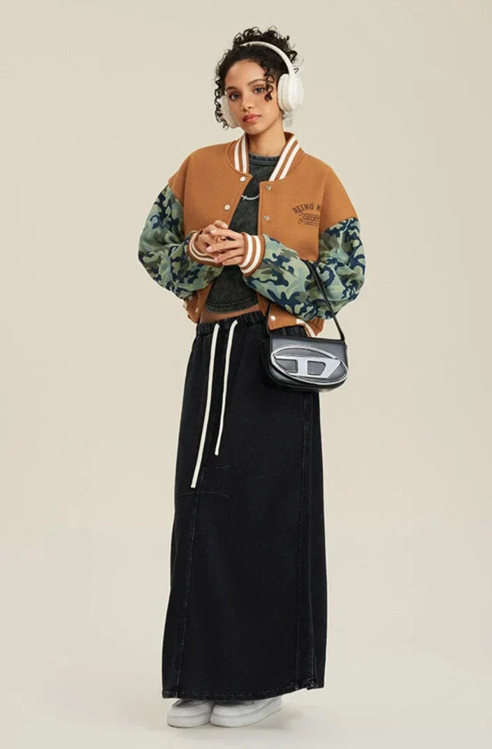 Women's Camouflage Varsity Jacket