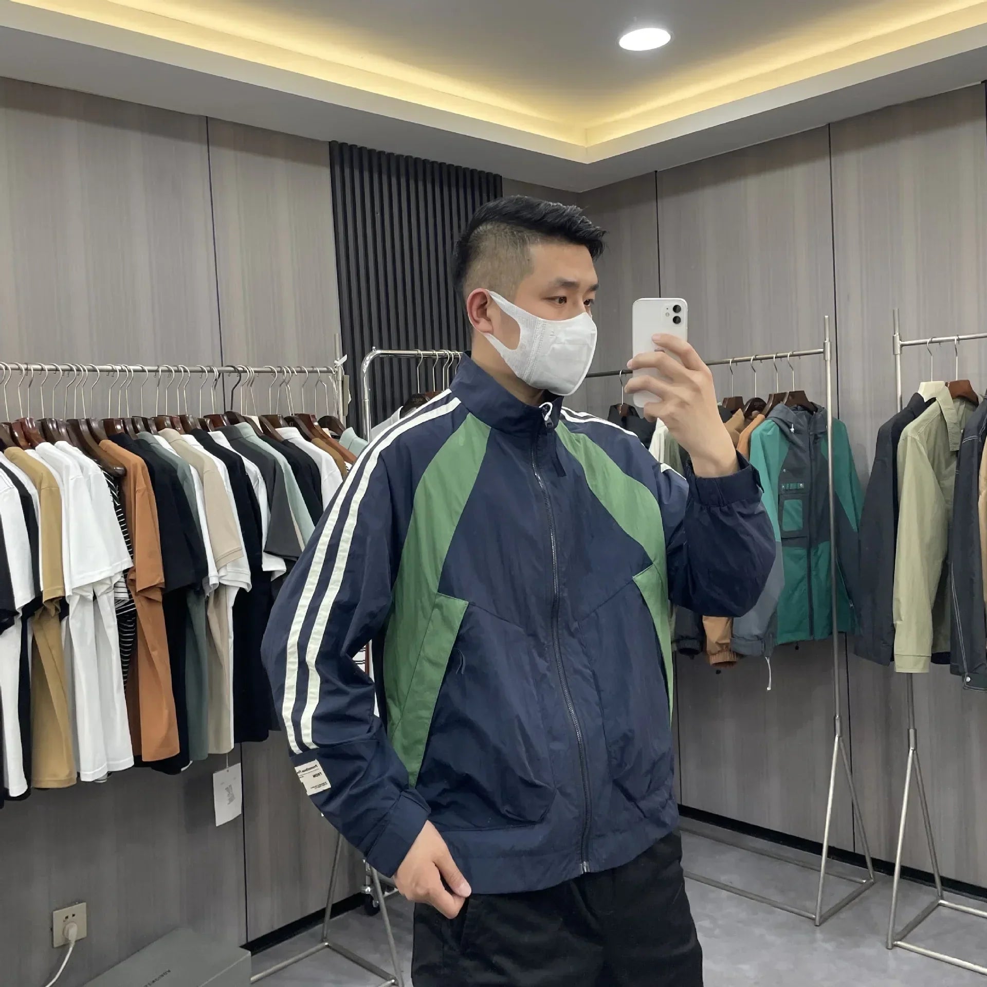 Retro Loose Sports Windbreaker Jacket