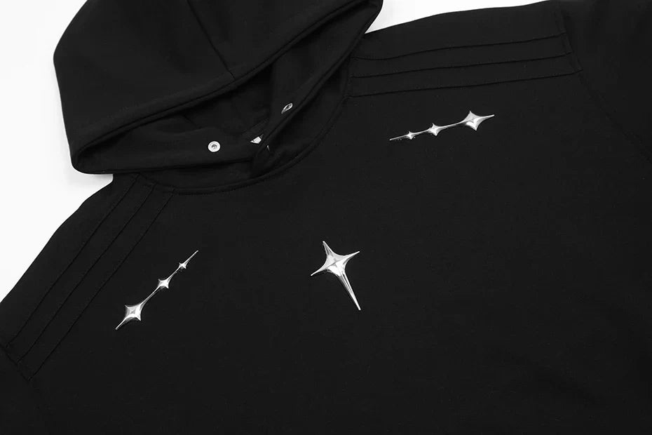 Loose Stellar Cross Hoodie