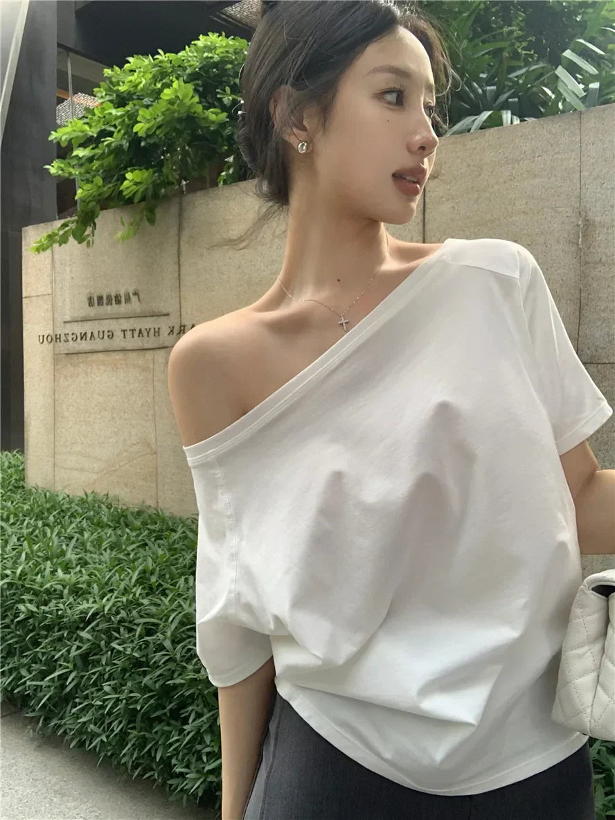 Off-Shoulder Elegance Sweater