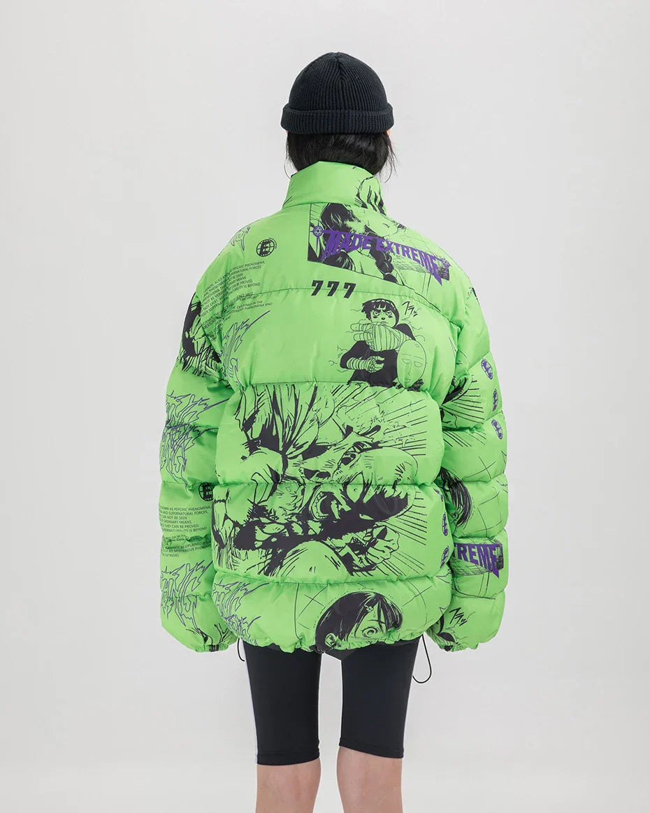 Chaos Graphic Puffer Jacket
