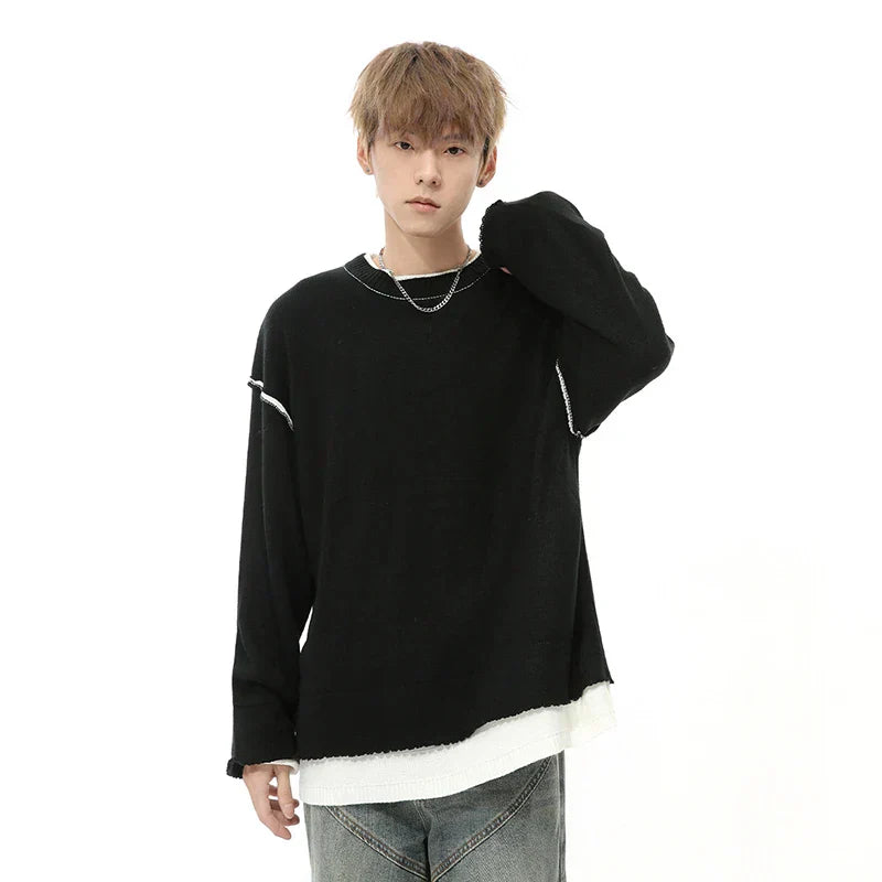 Long-Sleeve Crew Neck Sweatshirt