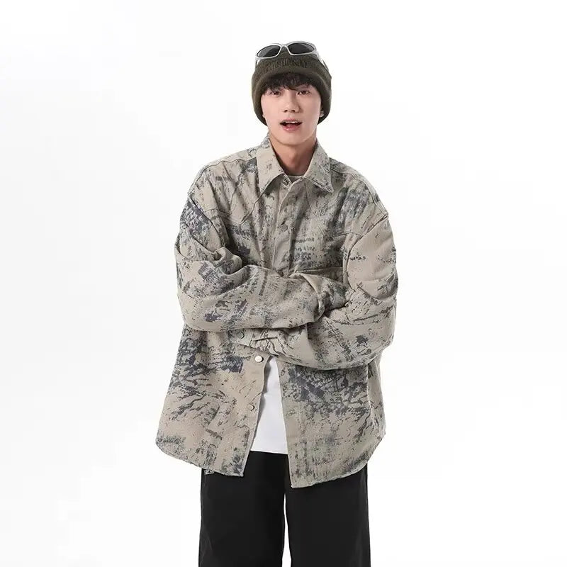 Zenith American High Street Tie Dye Denim Jacket