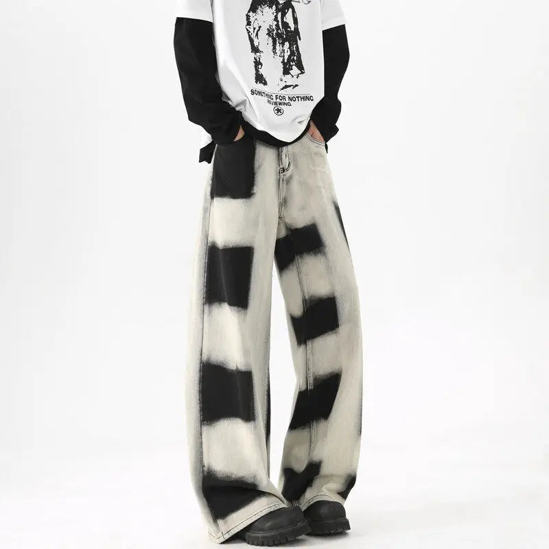 Baggy Men Fashion Retro Wide Leg Jeans