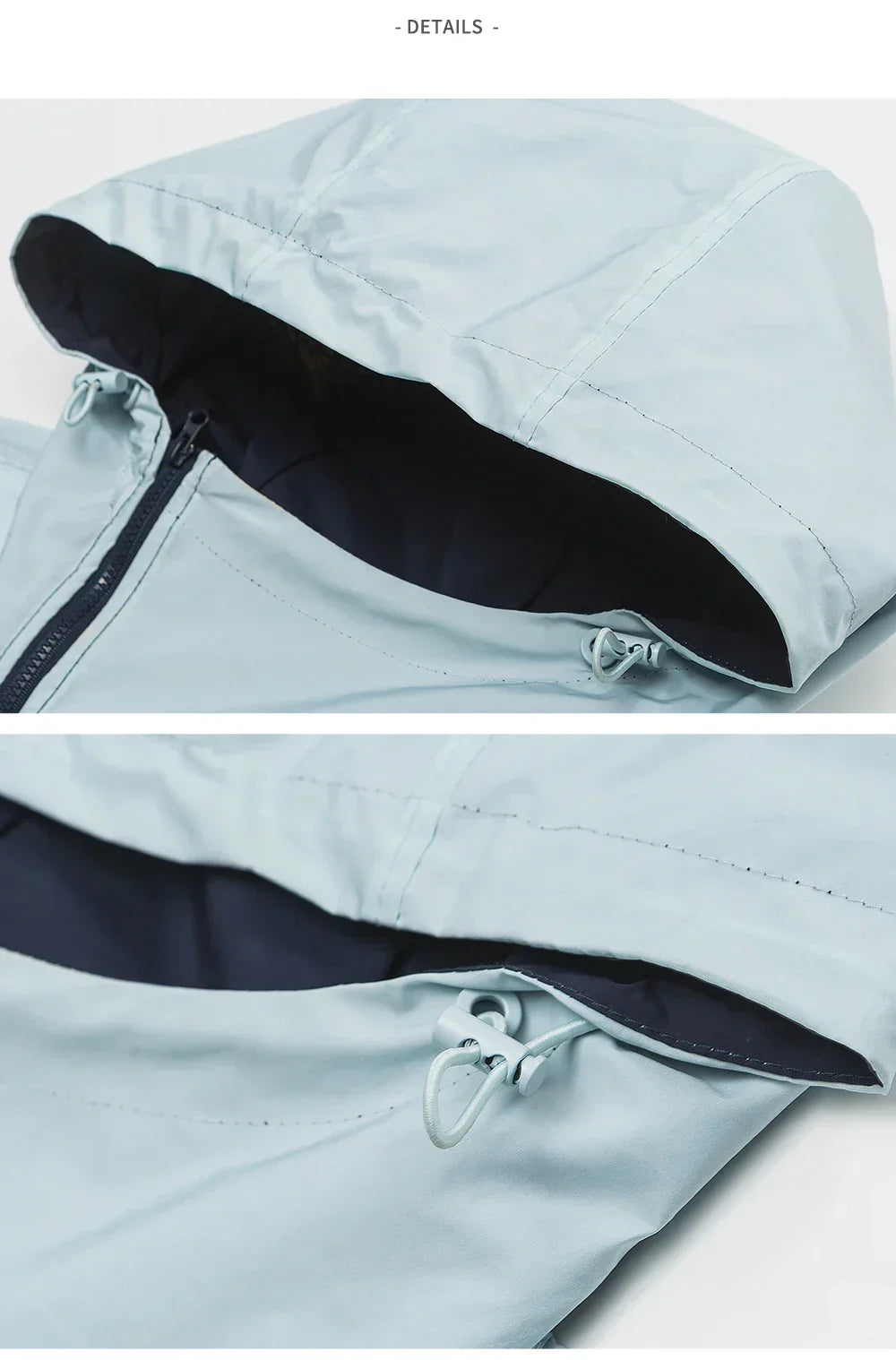 Loose Gradient Color Windbreaker Jacket