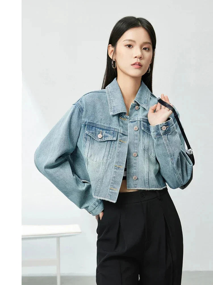 Casual Loose Washed Denim Jacket