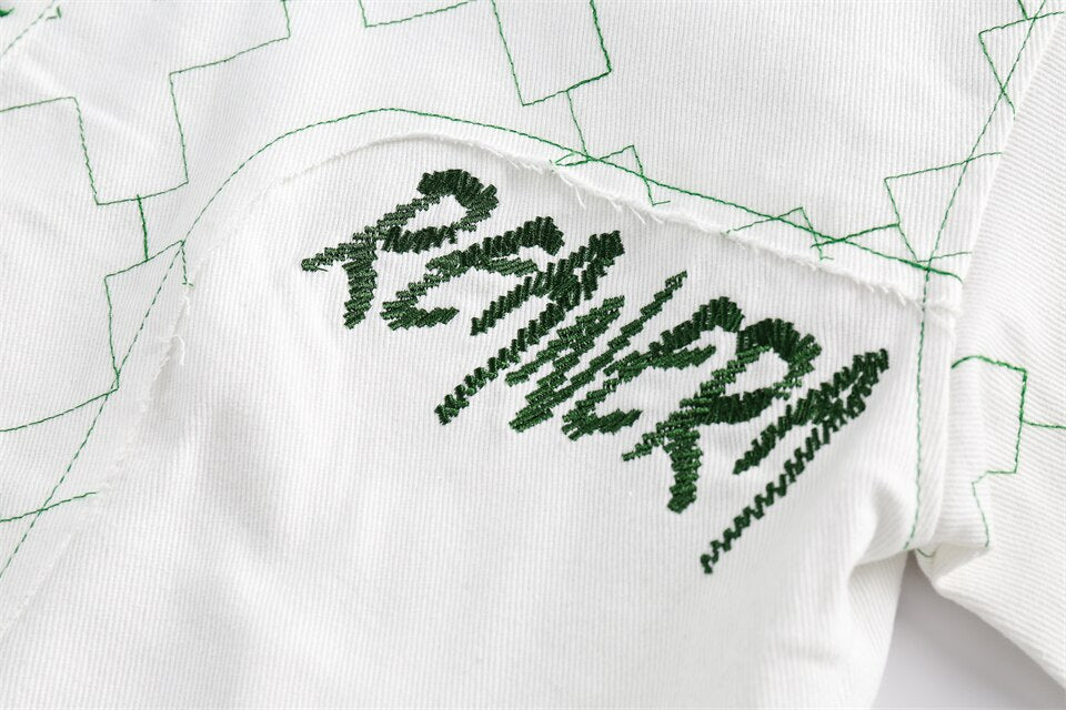 X Mark White Varsity Jacket