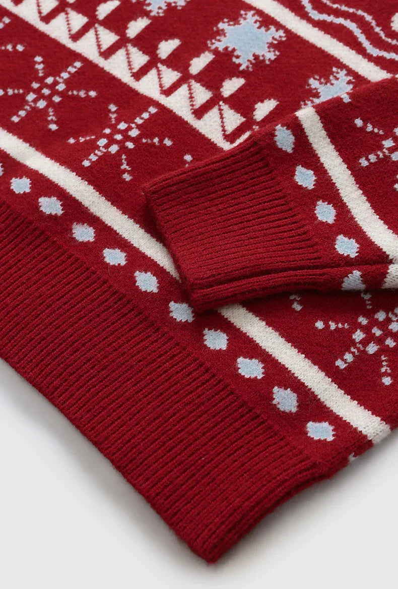 Christmas Knitted Snow Sweater