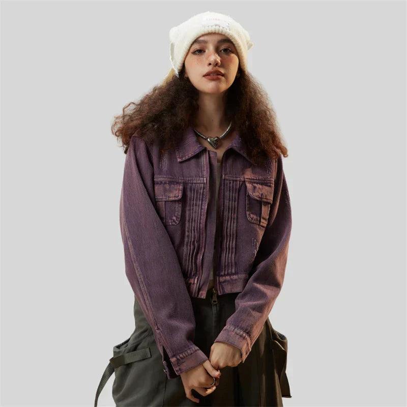 Women’s Vintage Casual Bomber Jacket