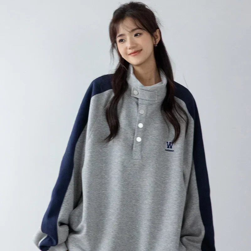 Women Comfort Vintage New American Retro Sweatshirt