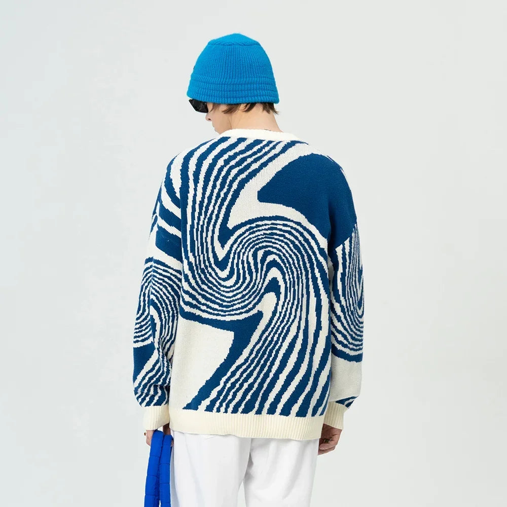 Whirlpool Knit Autumn Casual Sweater