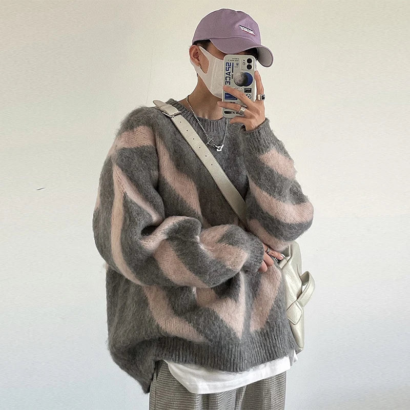 Luxury Knitted Pullover O-Neck Knitwear Sweater