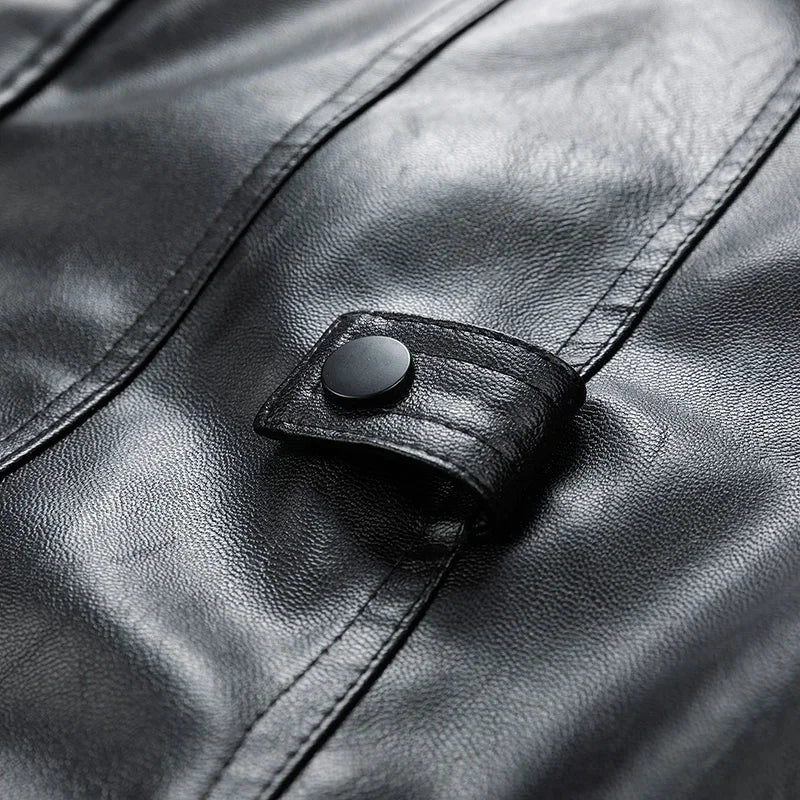 Retro Motorcycle Leather Jacket