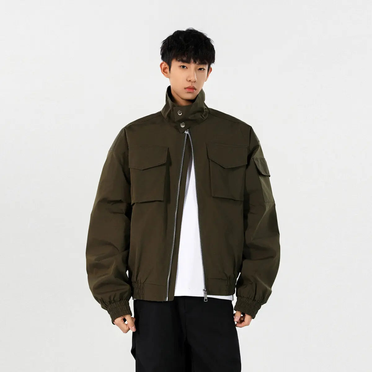 Men's Vintage Versatile Casual Zip-Up Jacket