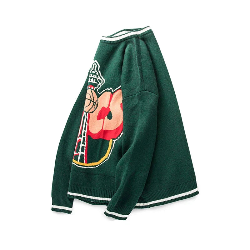 Cozy Letter Graphic Pullover Sweater