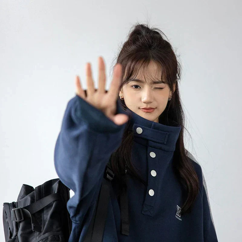 Women Comfort Vintage New American Retro Sweatshirt