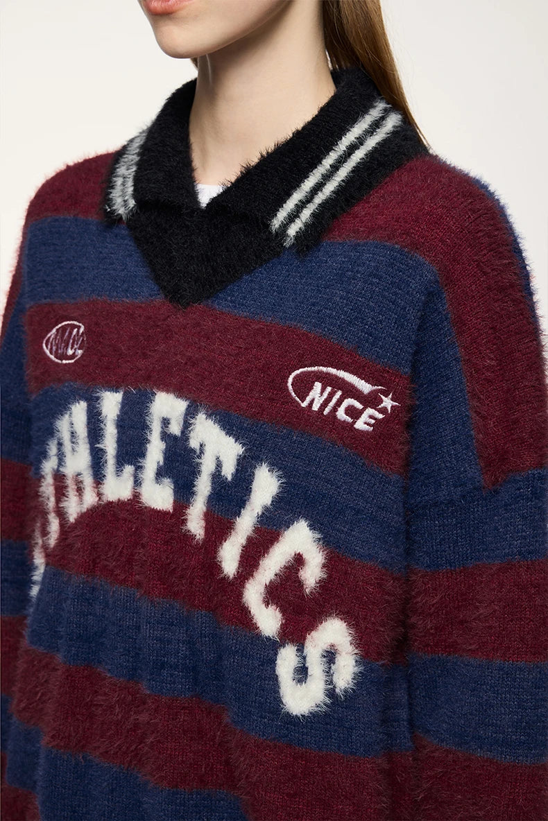 Striped Athletic Sweater