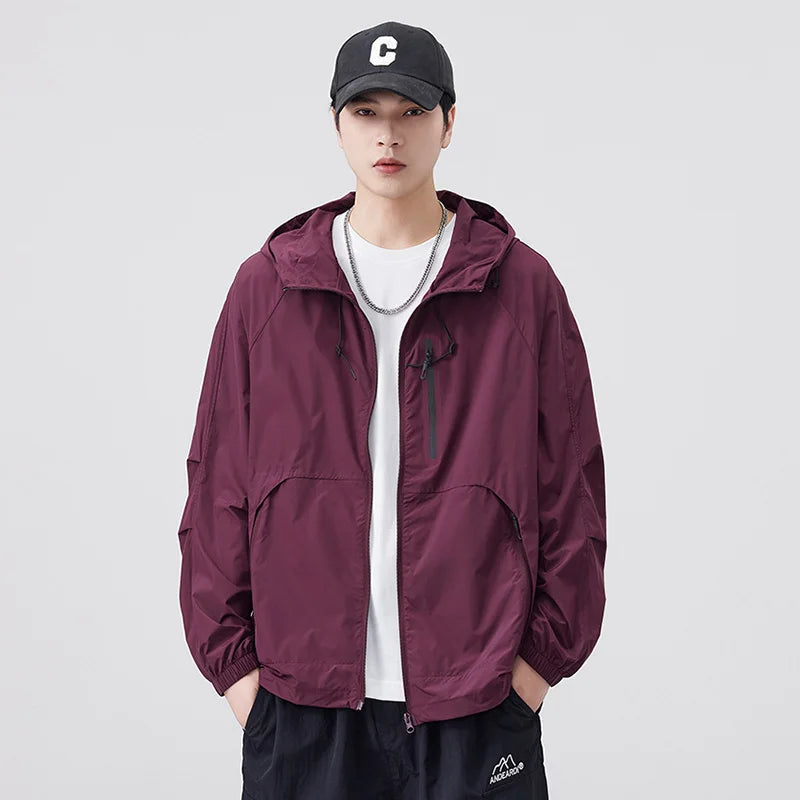 Breathable Waterproof Sunscreen Hooded Jacket