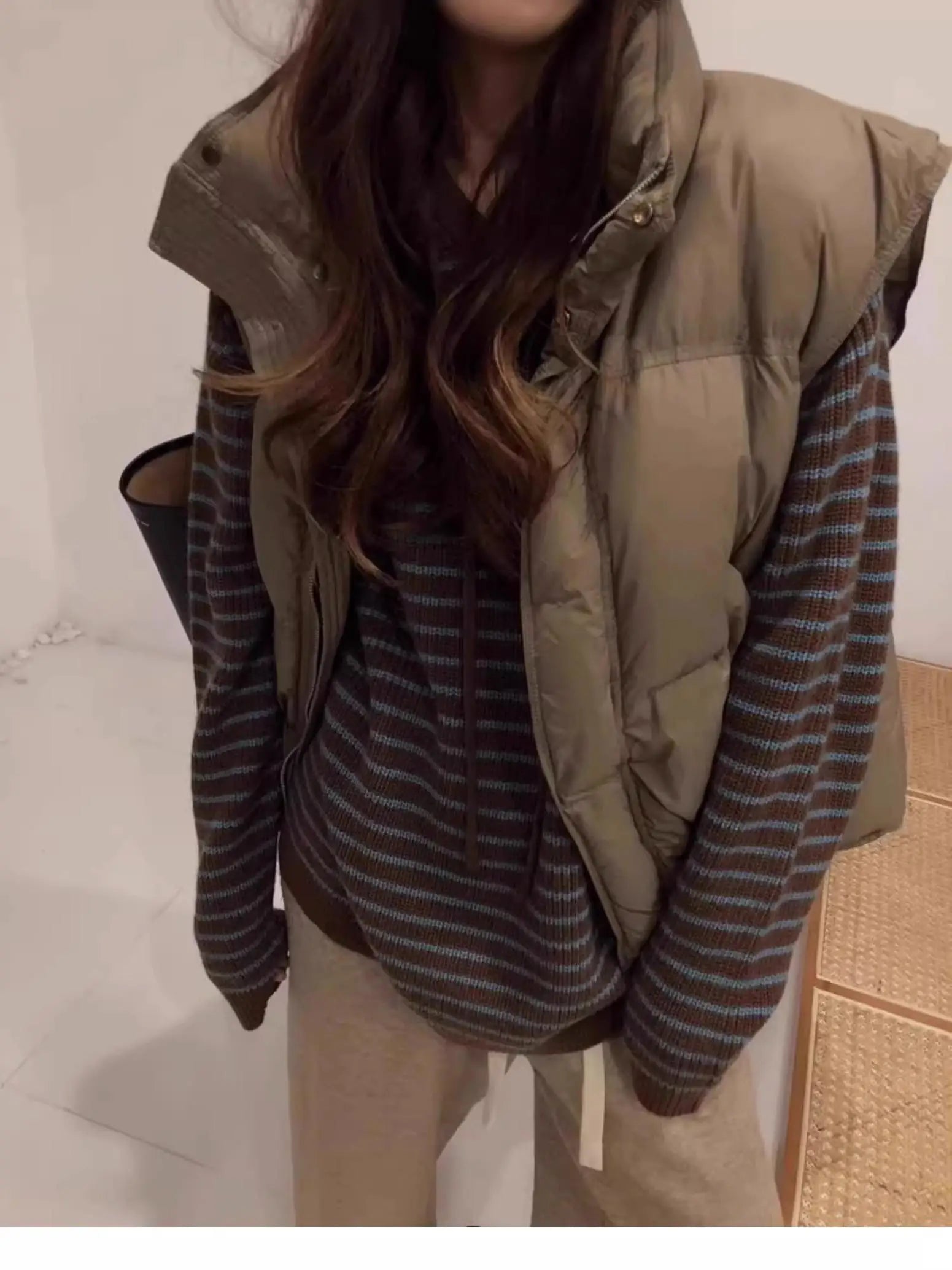 Cozy Striped Knitted Hoodie