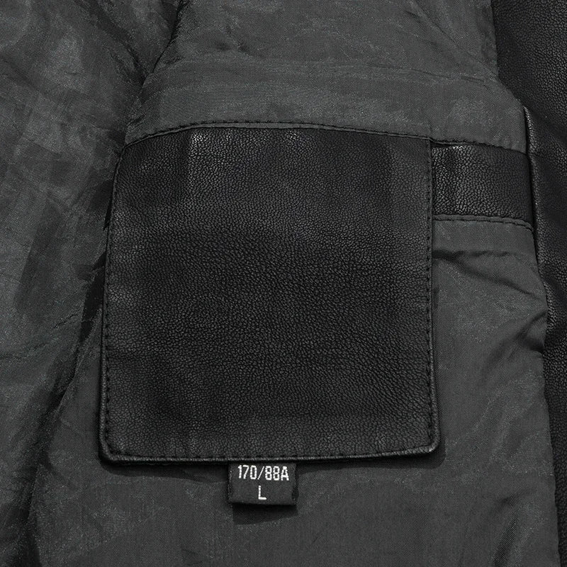 Casual Biker Spring Outdoor Leather Jacket