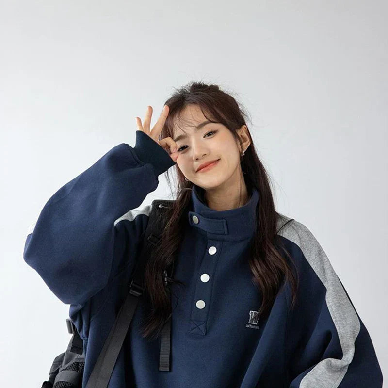 Women Comfort Vintage New American Retro Sweatshirt