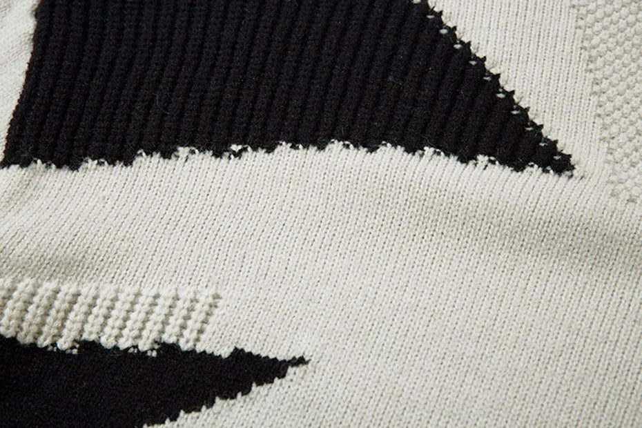 Y2K Fractal Burst Sweater