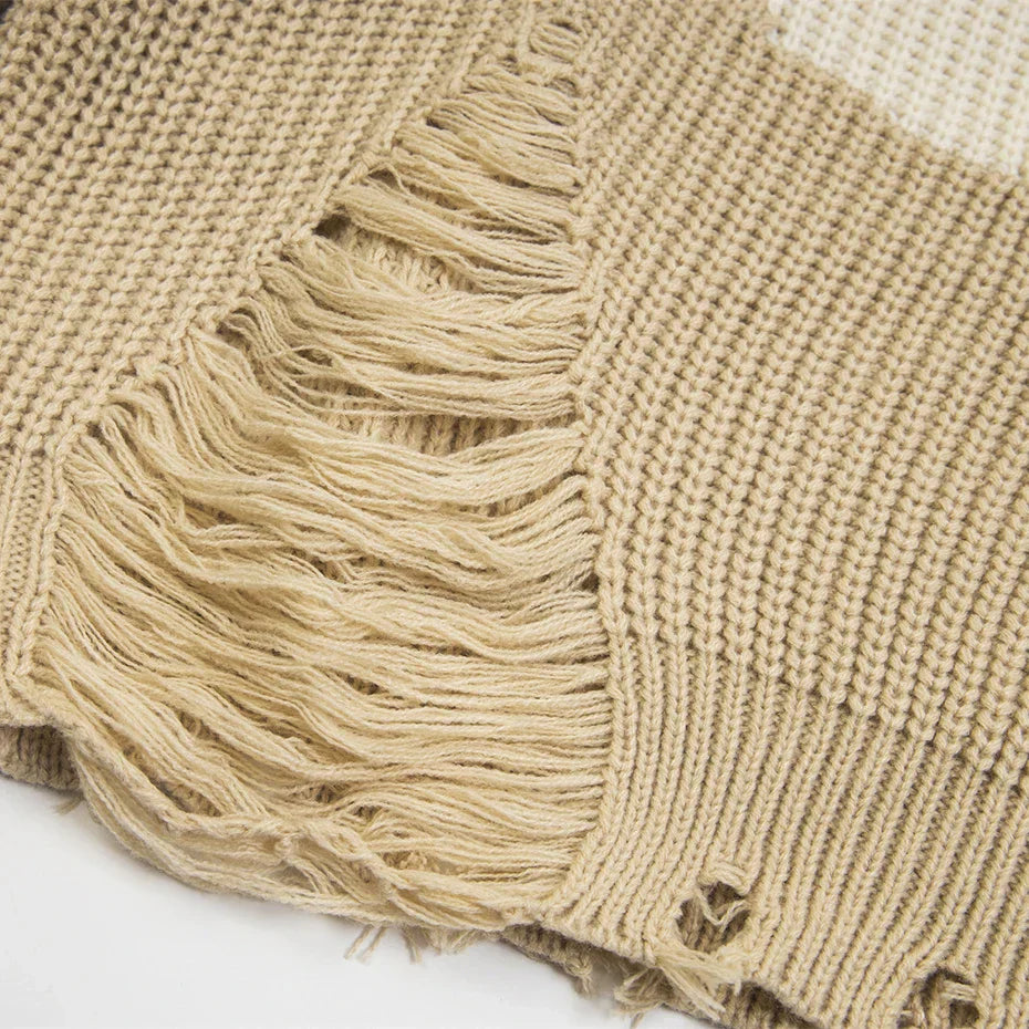 Distressed Number 9 Sweater