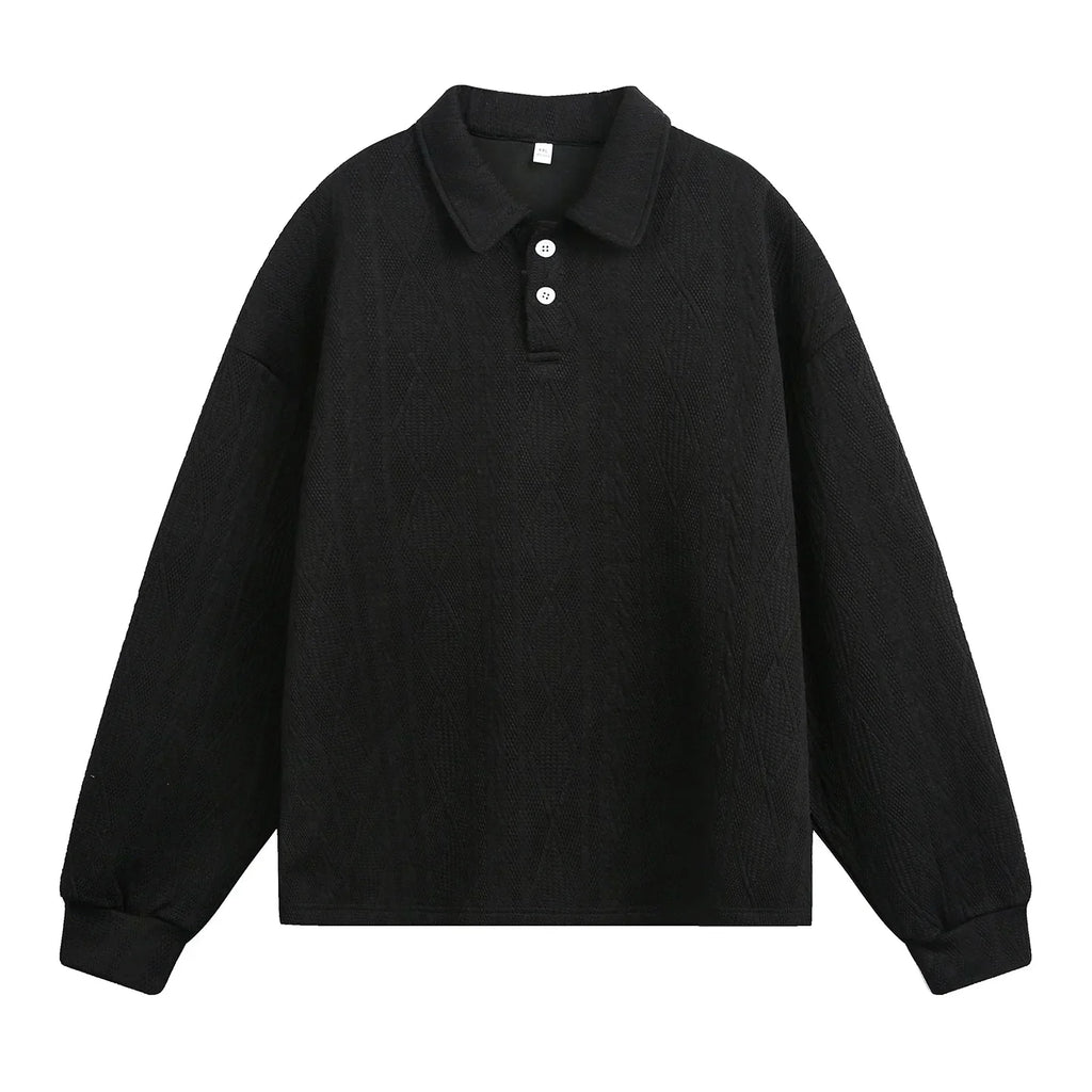 Casual Ancient Money Lapel Collar Sweatshirt