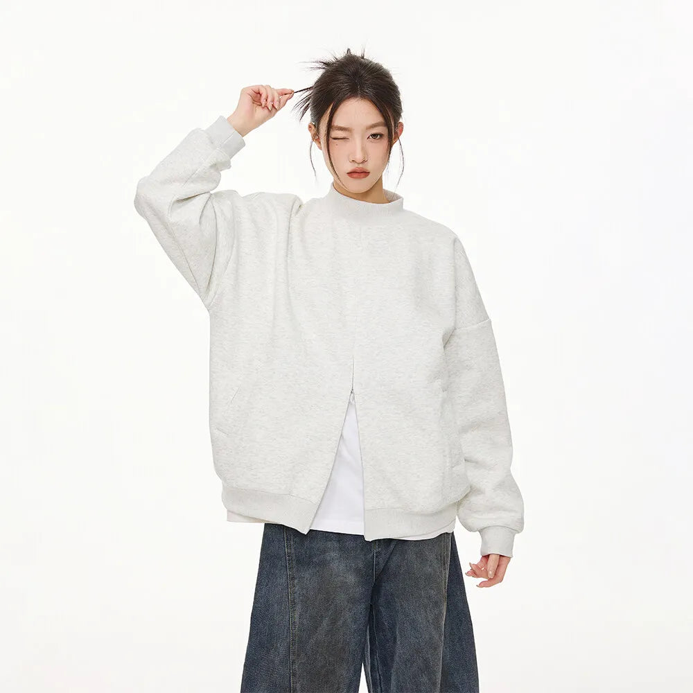 Stylish Streetwear Casual Zipper Sweatshirt