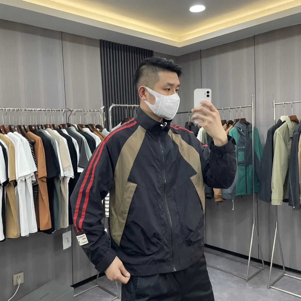 Retro Loose Sports Windbreaker Jacket