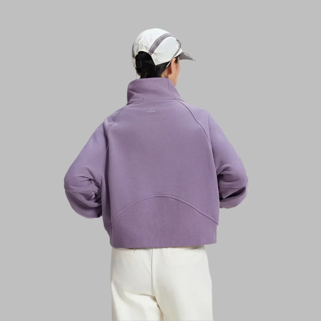 Warm Fleece Half-Zip Sweatshirt