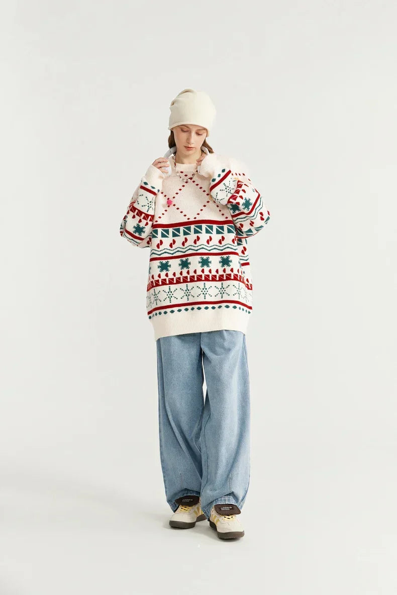 Christmas Knitted Snow Sweater