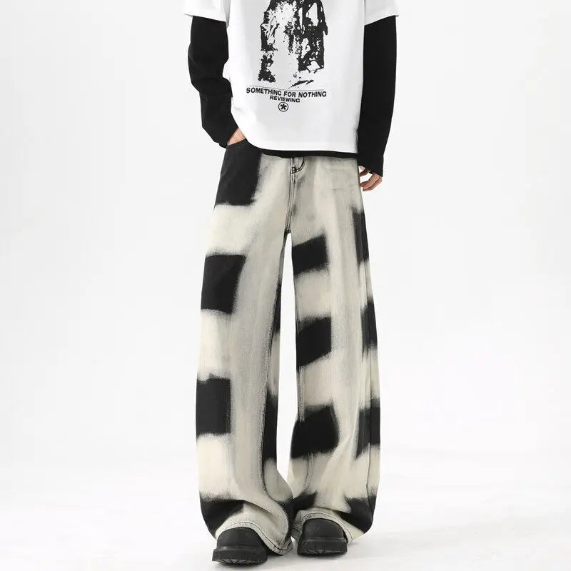 Baggy Men Fashion Retro Wide Leg Jeans