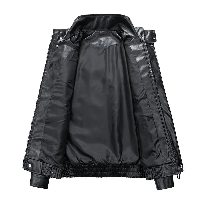 Retro Motorcycle Leather Jacket