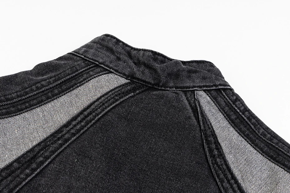 Shadow Stripes Denim Jacket