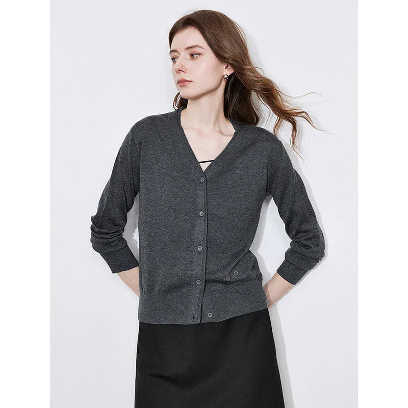 Women Vintage Casual Knit Cardigan