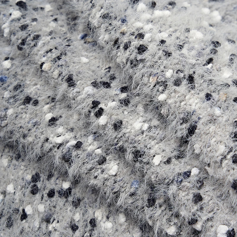 Yarn Heathered Knitwear Hoodie